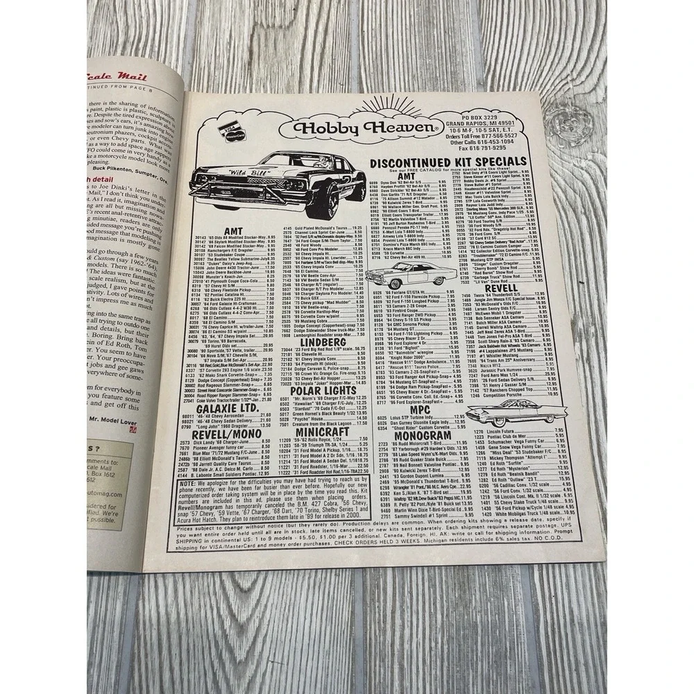 Scale Auto Enthusiast Magazine June 1999 Model Car Concept Ferrari NASCAR